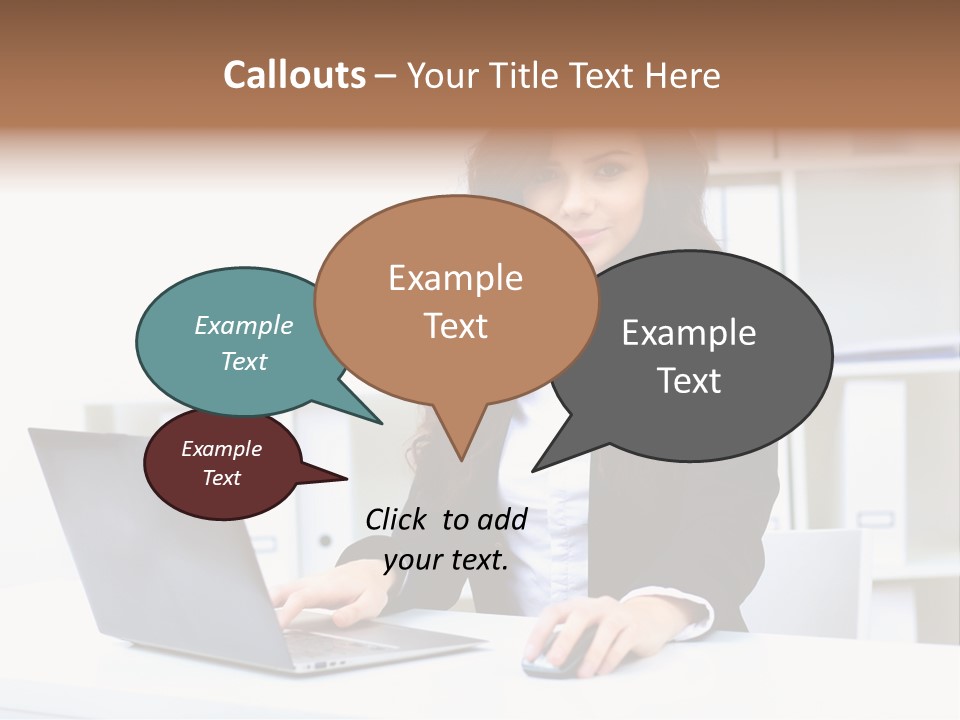 Modern Notebook Laptop PowerPoint Template