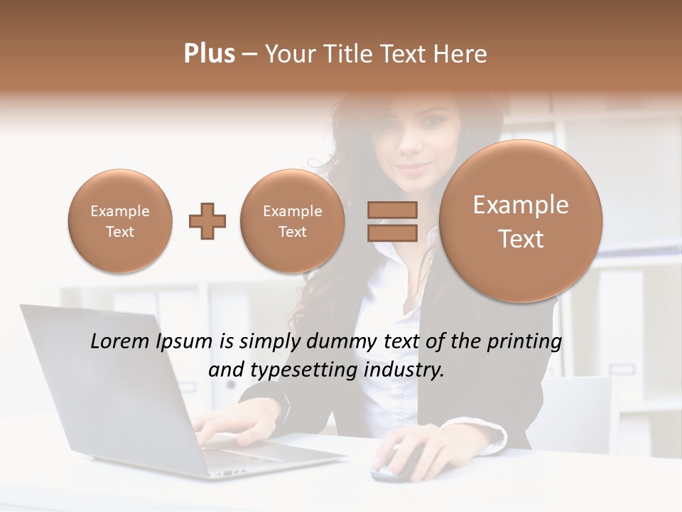 Modern Notebook Laptop PowerPoint Template