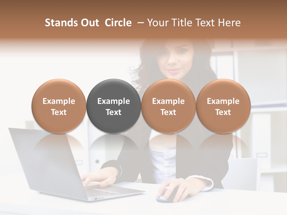 Modern Notebook Laptop PowerPoint Template