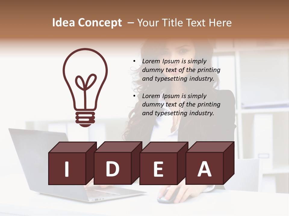 Modern Notebook Laptop PowerPoint Template