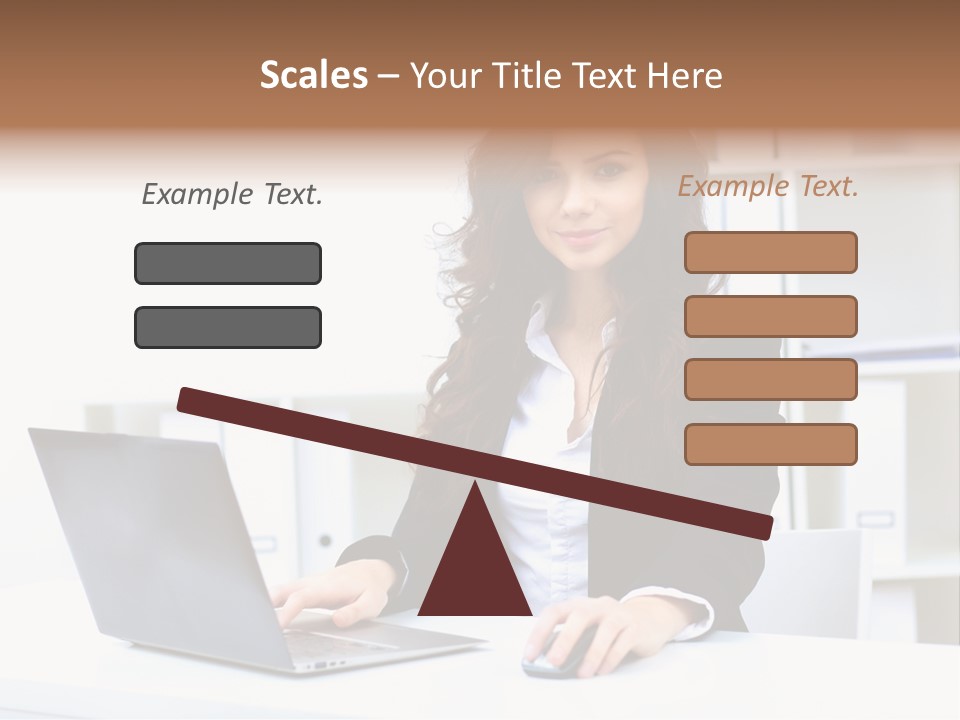 Modern Notebook Laptop PowerPoint Template
