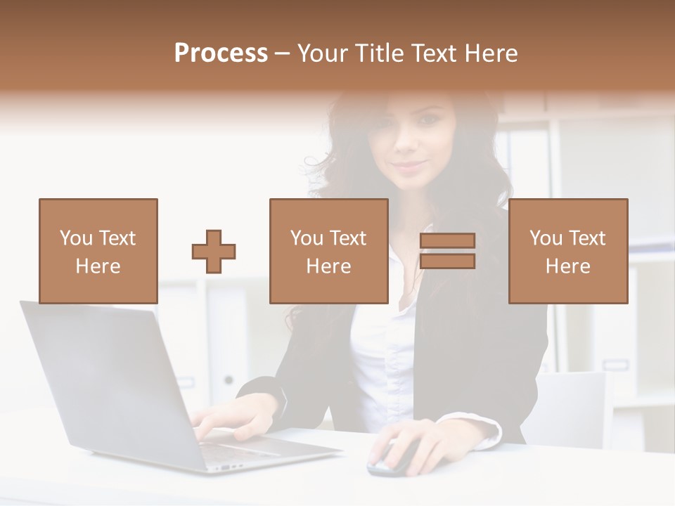 Modern Notebook Laptop PowerPoint Template