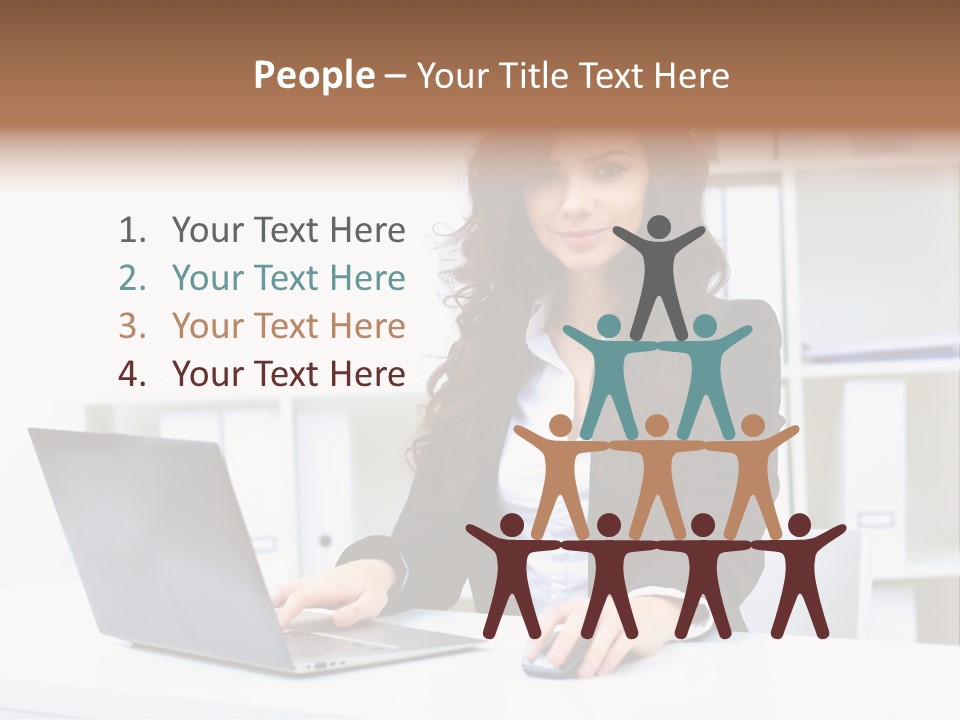 Modern Notebook Laptop PowerPoint Template