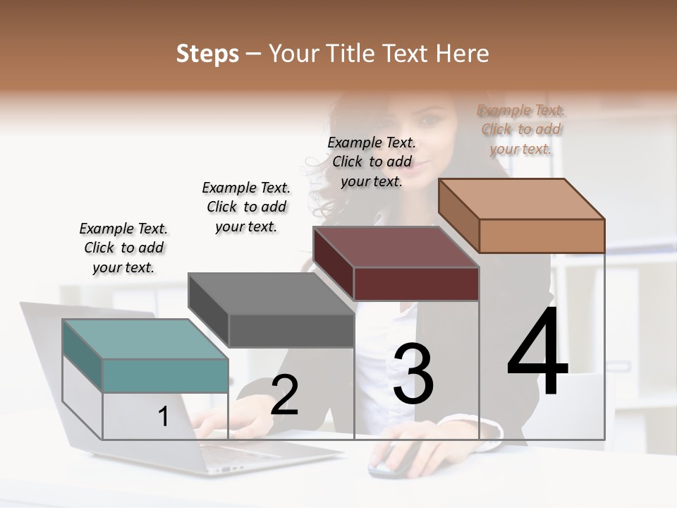Modern Notebook Laptop PowerPoint Template