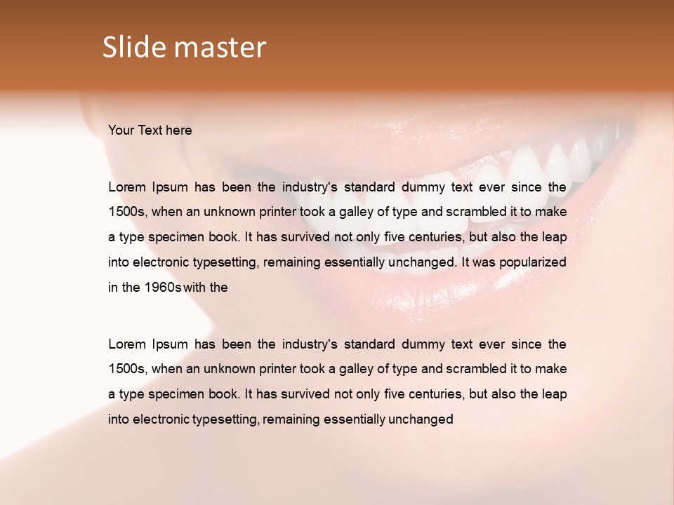 Background Healthy Girl PowerPoint Template