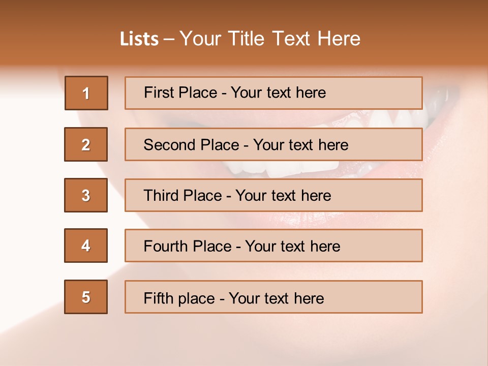 Background Healthy Girl PowerPoint Template