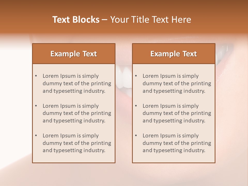 Background Healthy Girl PowerPoint Template