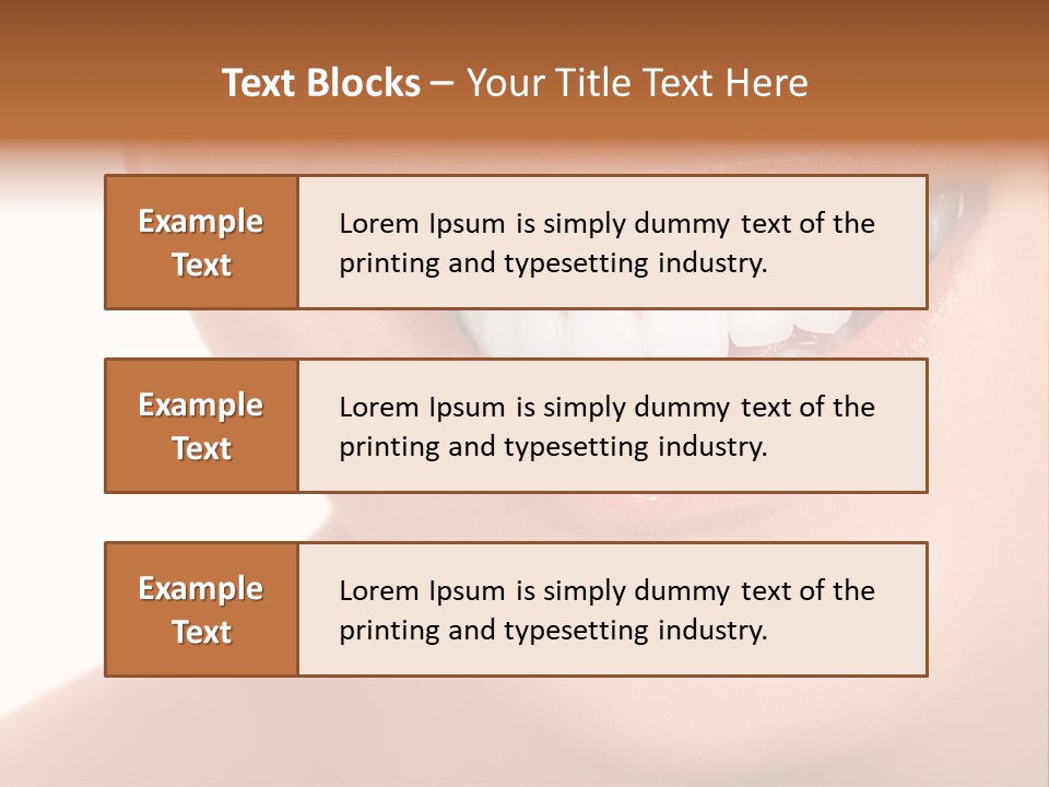 Background Healthy Girl PowerPoint Template