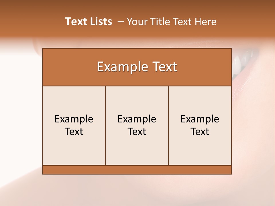 Background Healthy Girl PowerPoint Template