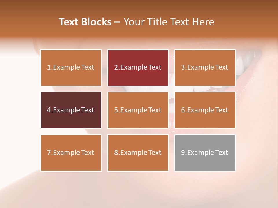 Background Healthy Girl PowerPoint Template