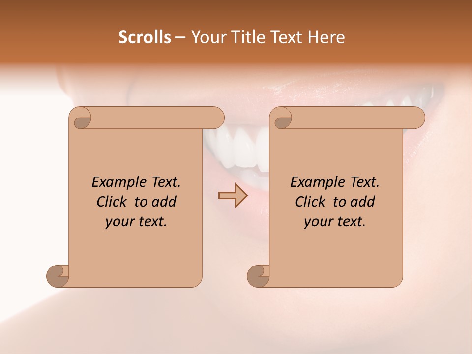 Background Healthy Girl PowerPoint Template