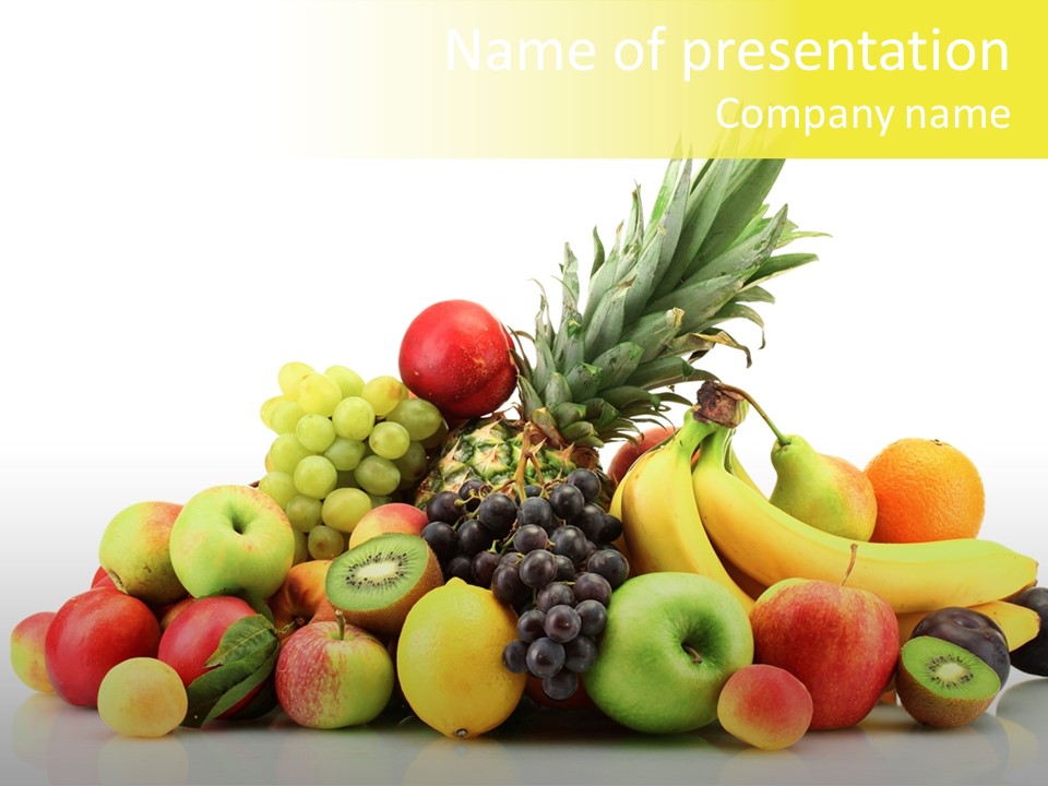 Juicy White Color PowerPoint Template