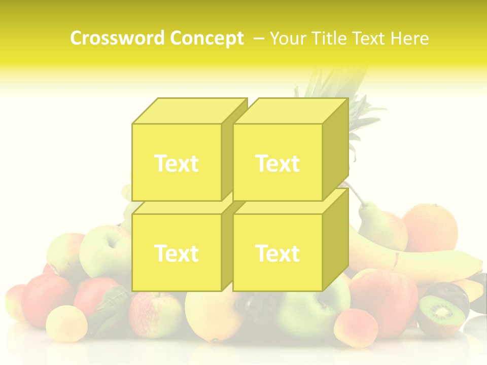 Juicy White Color PowerPoint Template
