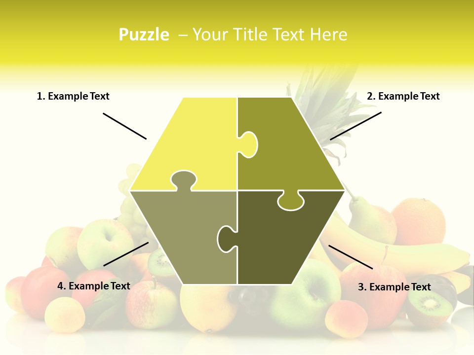 Juicy White Color PowerPoint Template