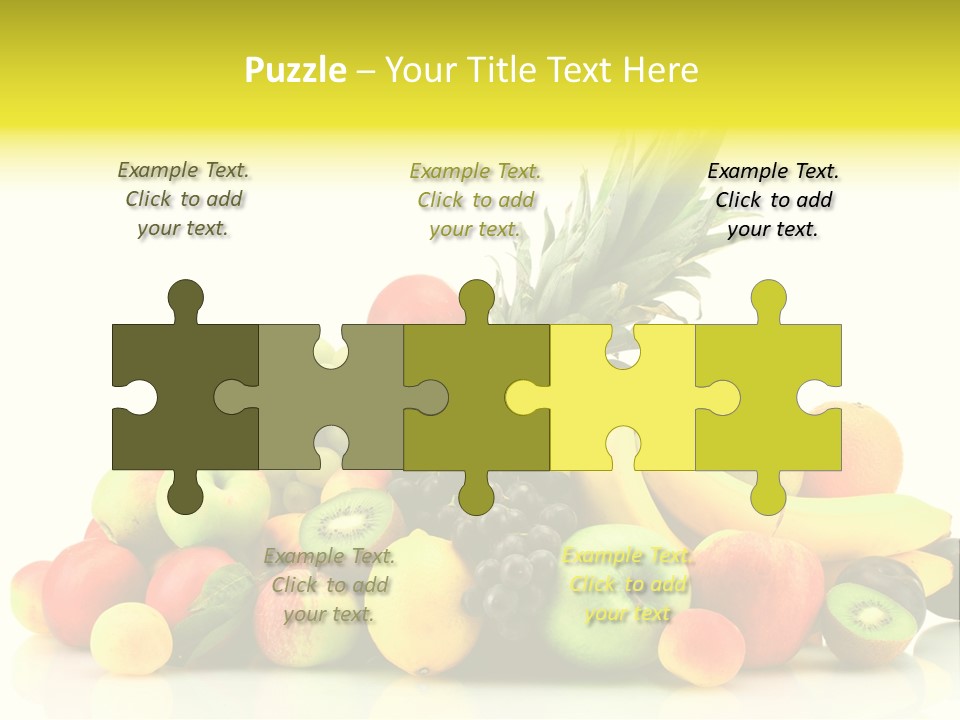 Juicy White Color PowerPoint Template