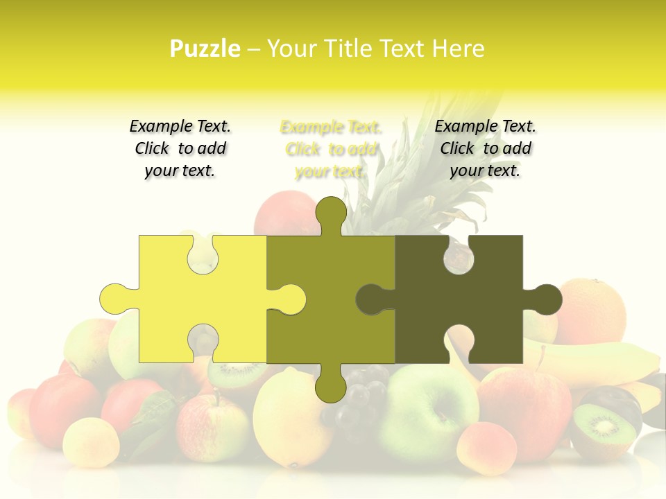 Juicy White Color PowerPoint Template