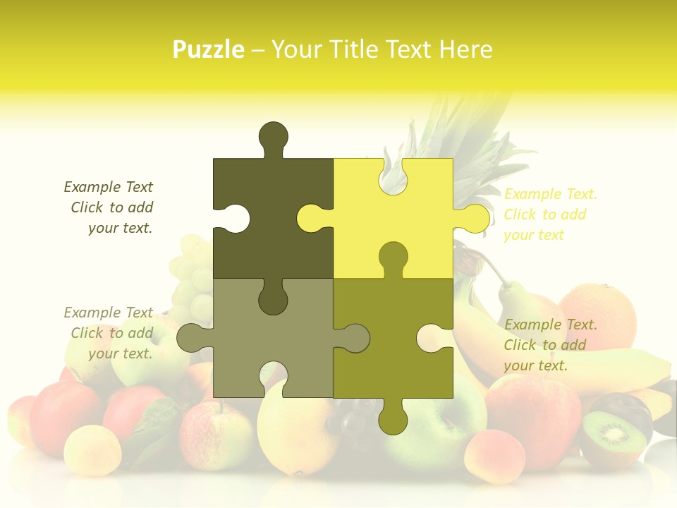 Juicy White Color PowerPoint Template