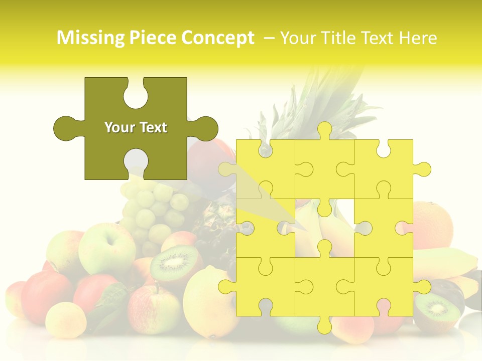 Juicy White Color PowerPoint Template