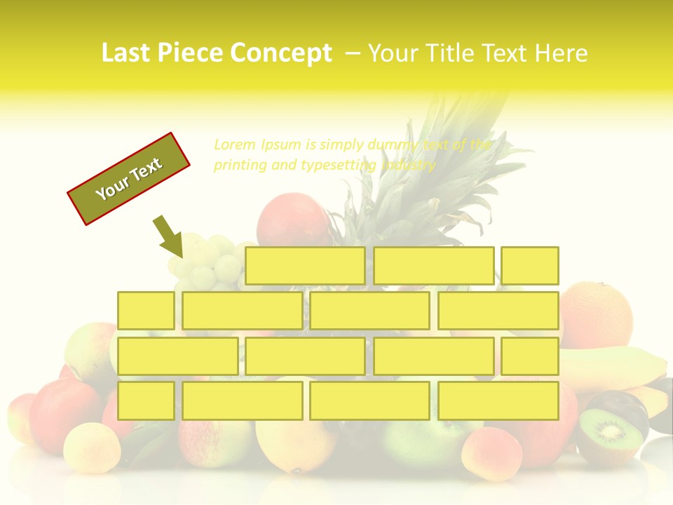 Juicy White Color PowerPoint Template