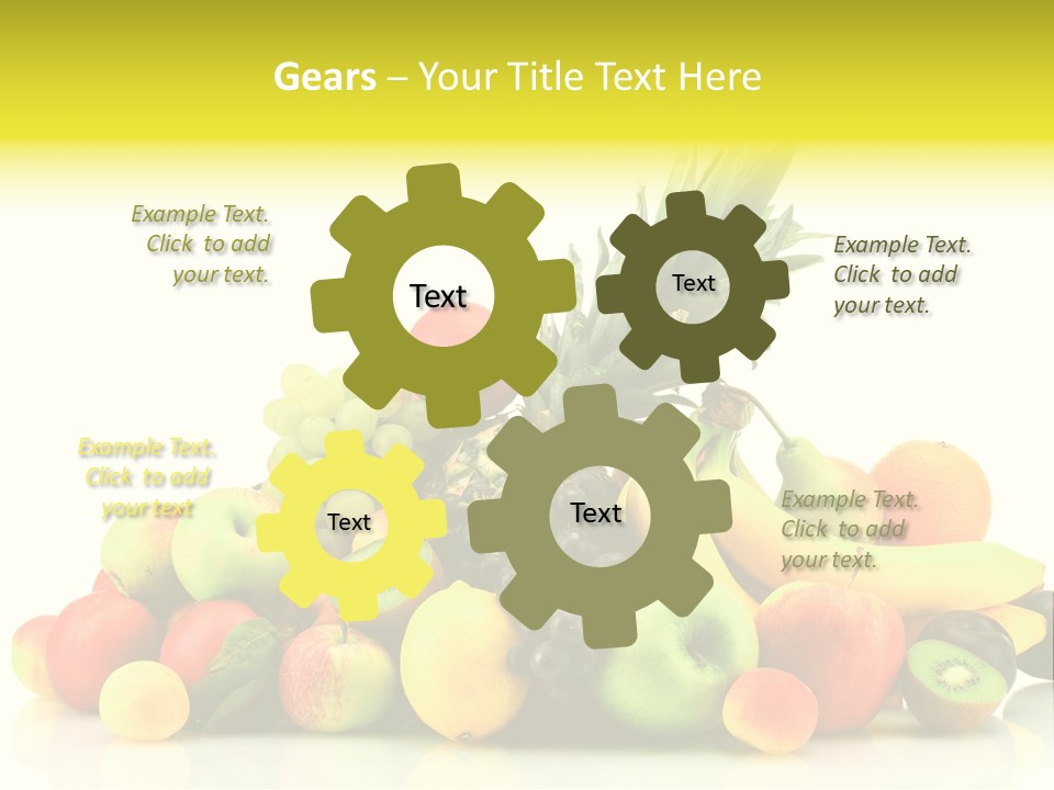 Juicy White Color PowerPoint Template