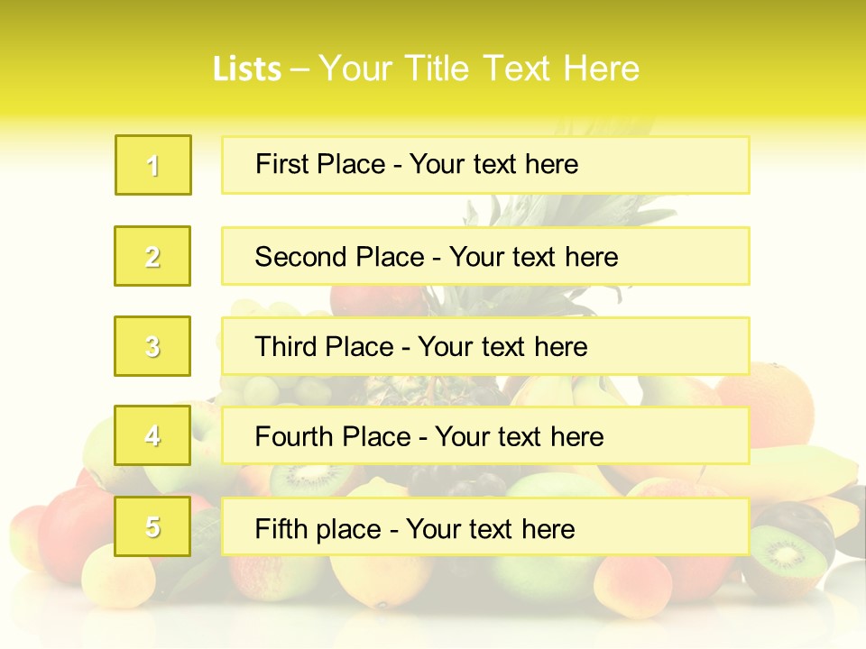 Juicy White Color PowerPoint Template