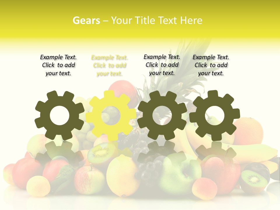 Juicy White Color PowerPoint Template