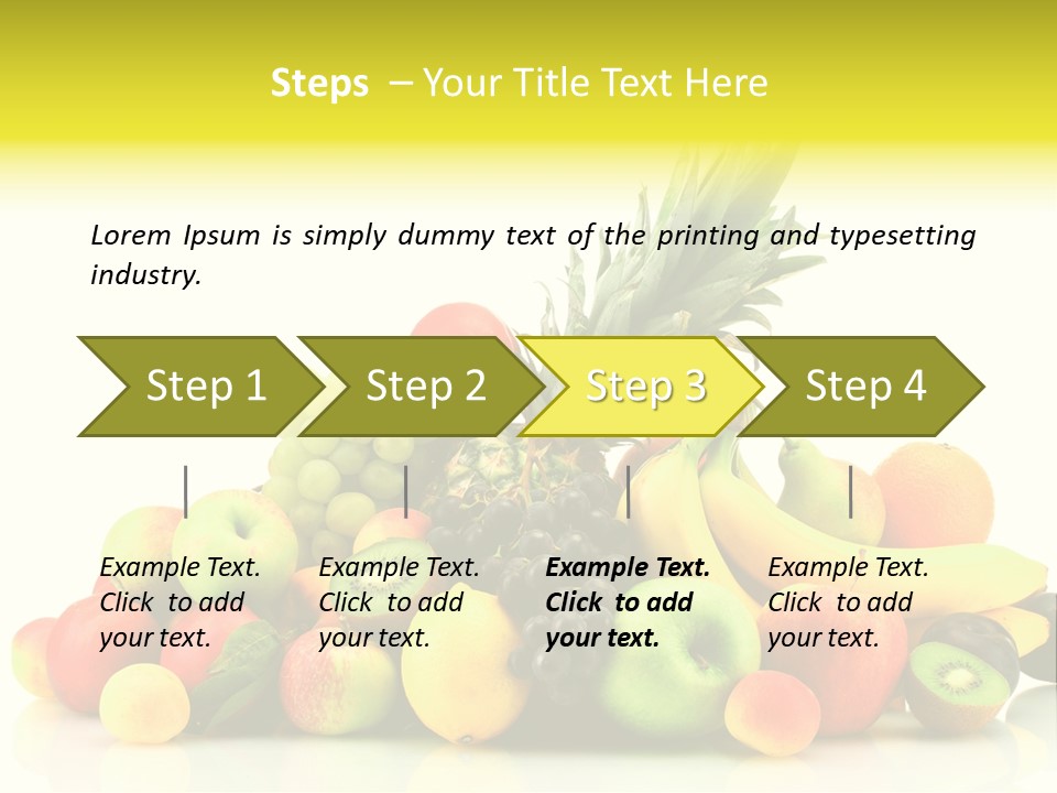 Juicy White Color PowerPoint Template