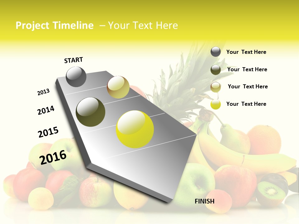 Juicy White Color PowerPoint Template