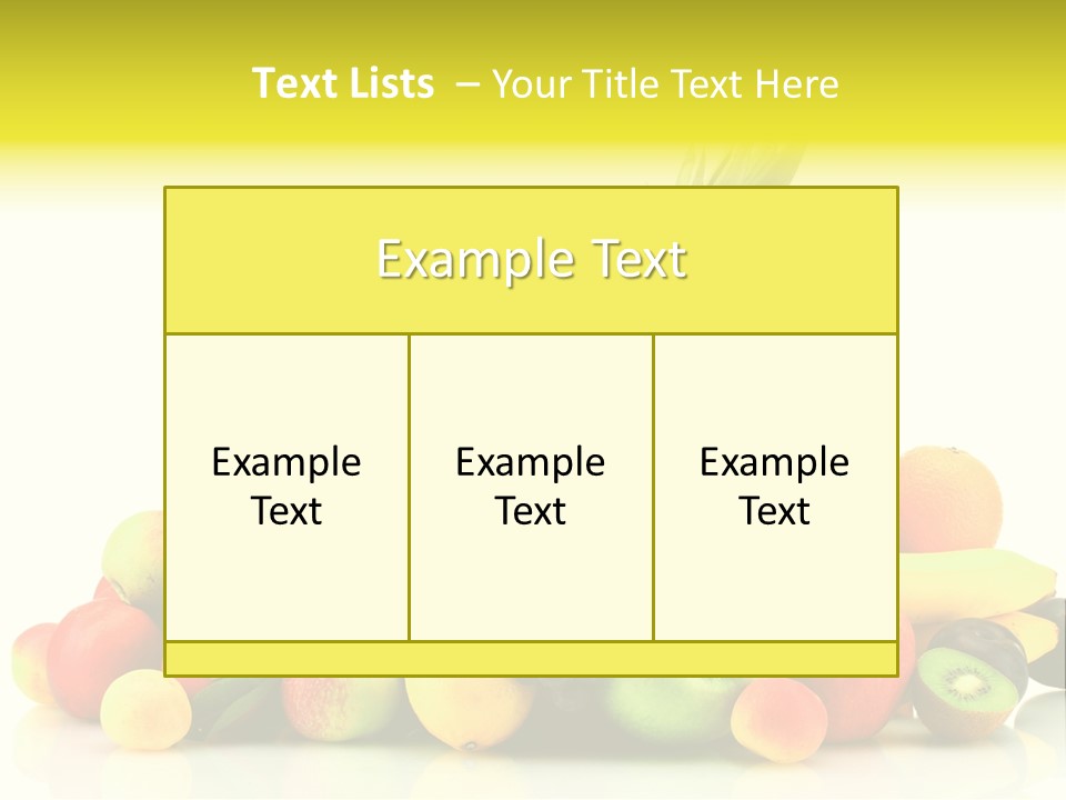 Juicy White Color PowerPoint Template