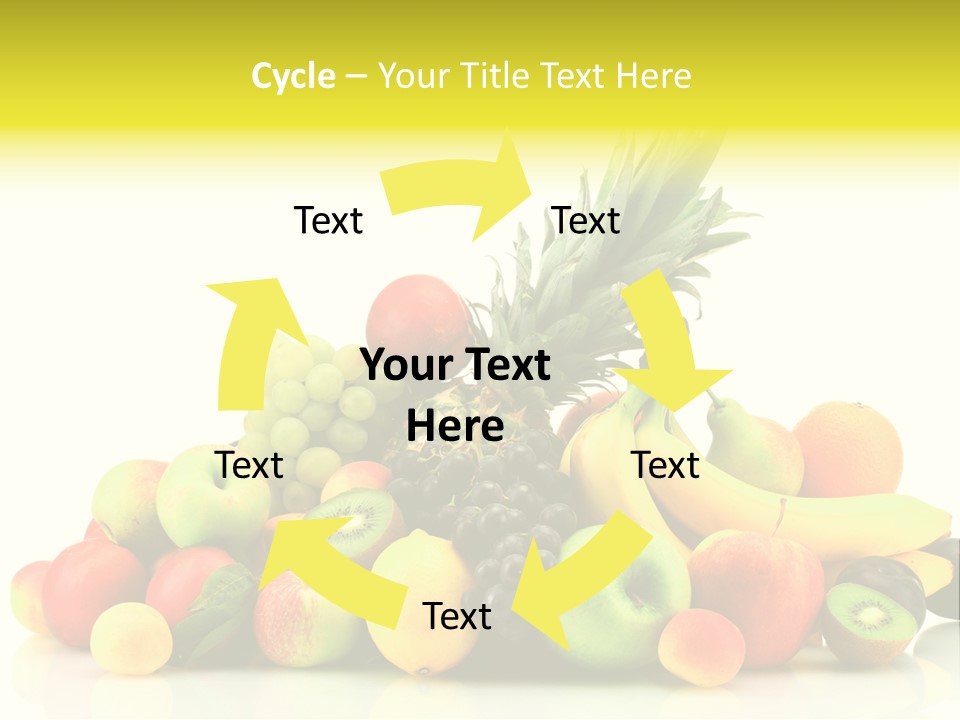 Juicy White Color PowerPoint Template