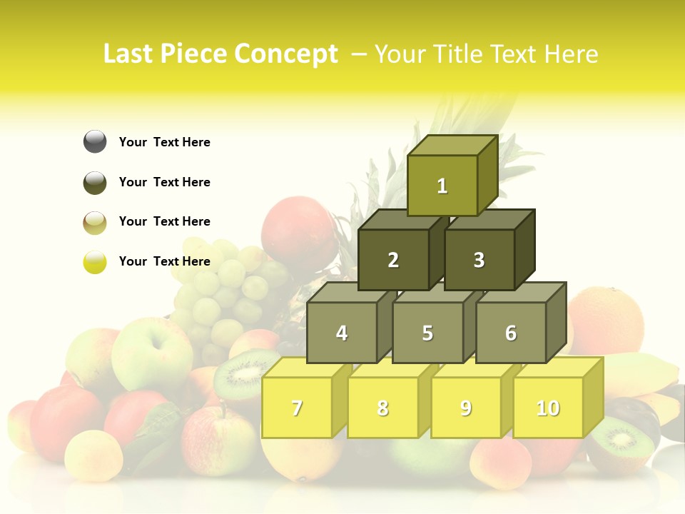 Juicy White Color PowerPoint Template