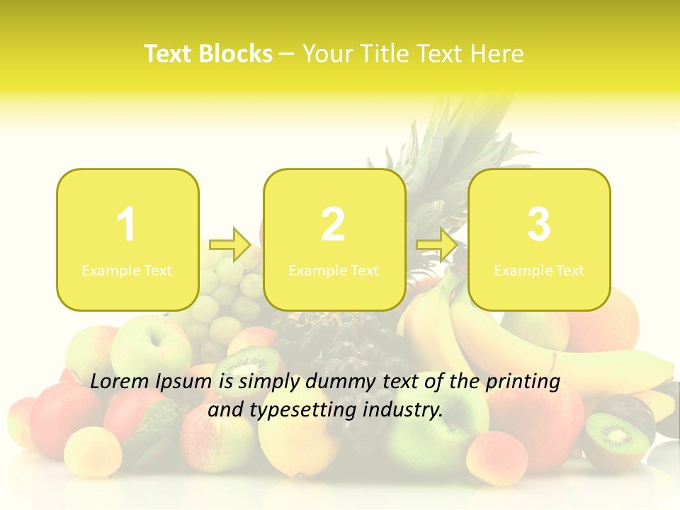 Juicy White Color PowerPoint Template