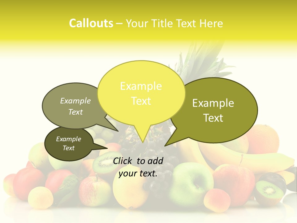 Juicy White Color PowerPoint Template