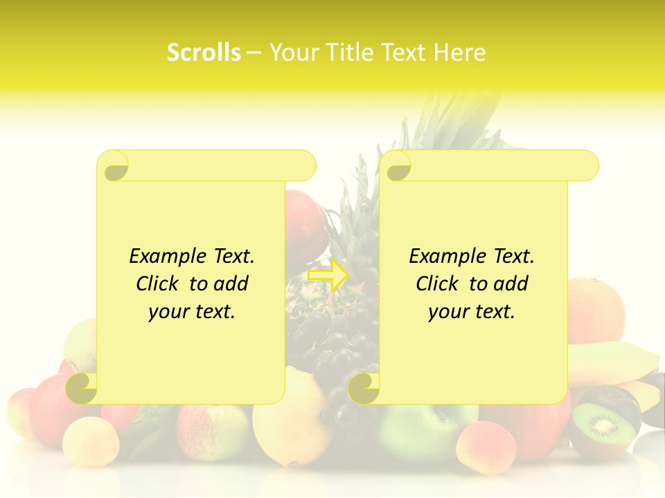 Juicy White Color PowerPoint Template