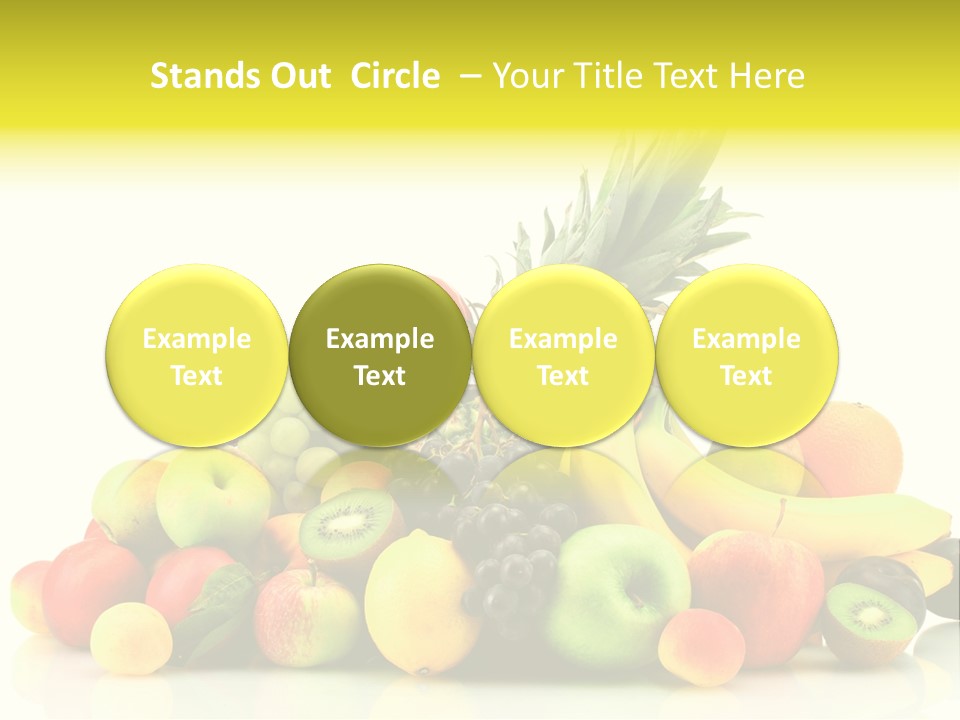 Juicy White Color PowerPoint Template