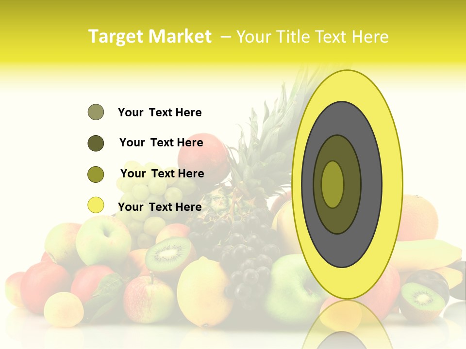 Juicy White Color PowerPoint Template