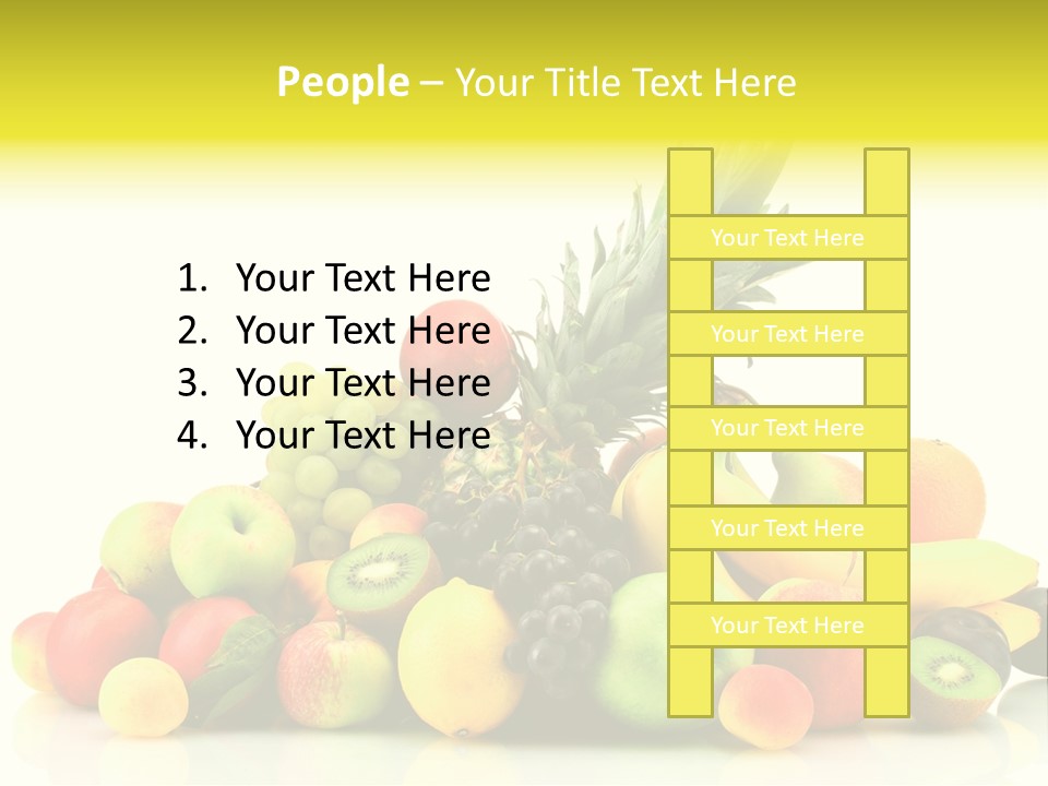 Juicy White Color PowerPoint Template