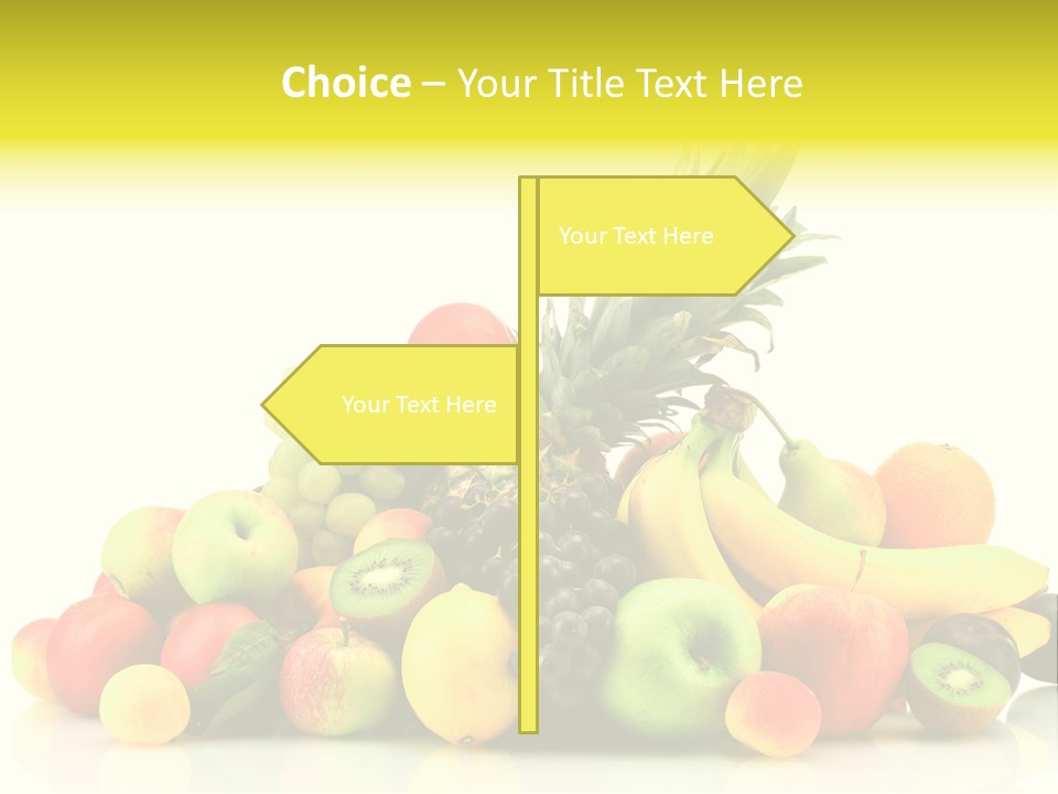 Juicy White Color PowerPoint Template