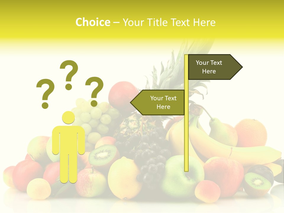 Juicy White Color PowerPoint Template