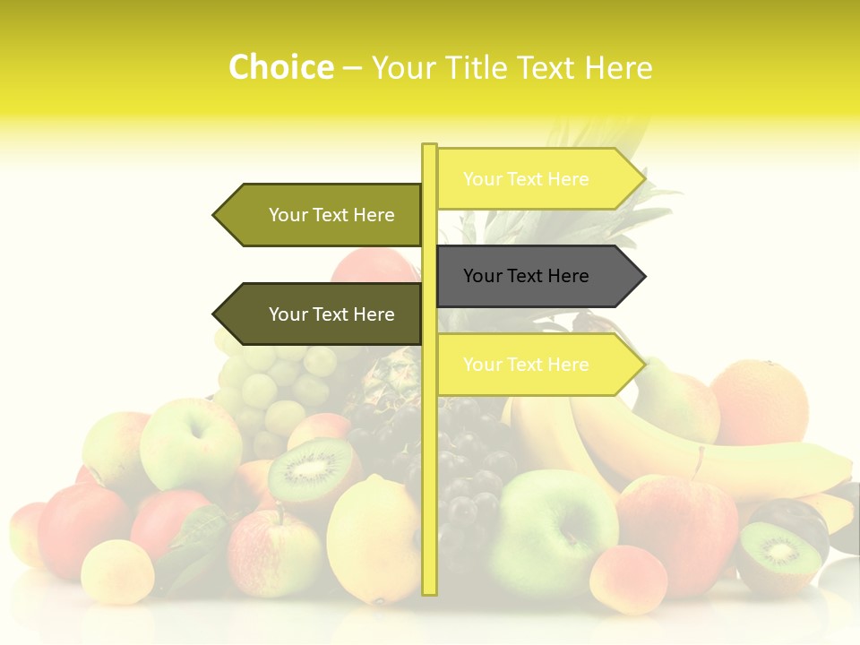 Juicy White Color PowerPoint Template