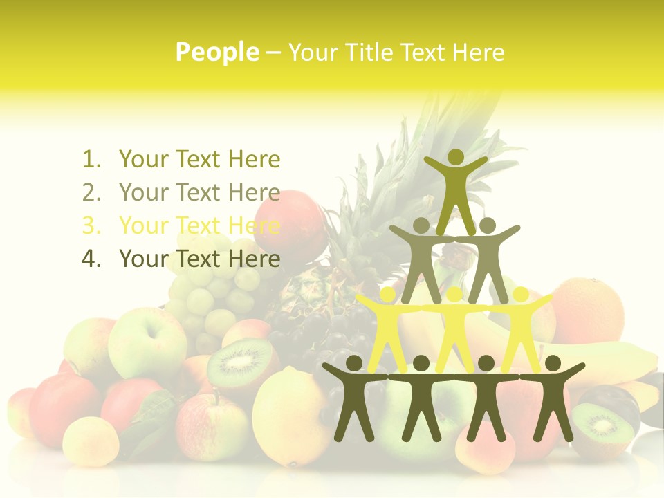 Juicy White Color PowerPoint Template