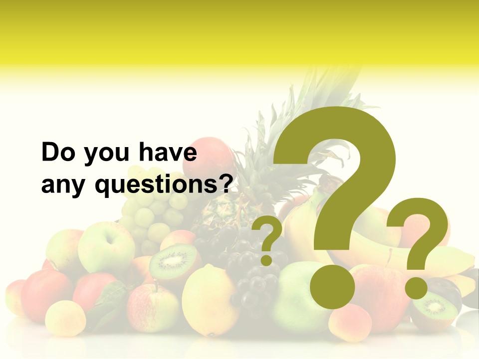 Juicy White Color PowerPoint Template