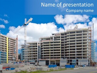 Concrete Estate Structure PowerPoint Template