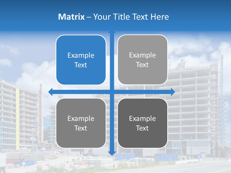Concrete Estate Structure PowerPoint Template