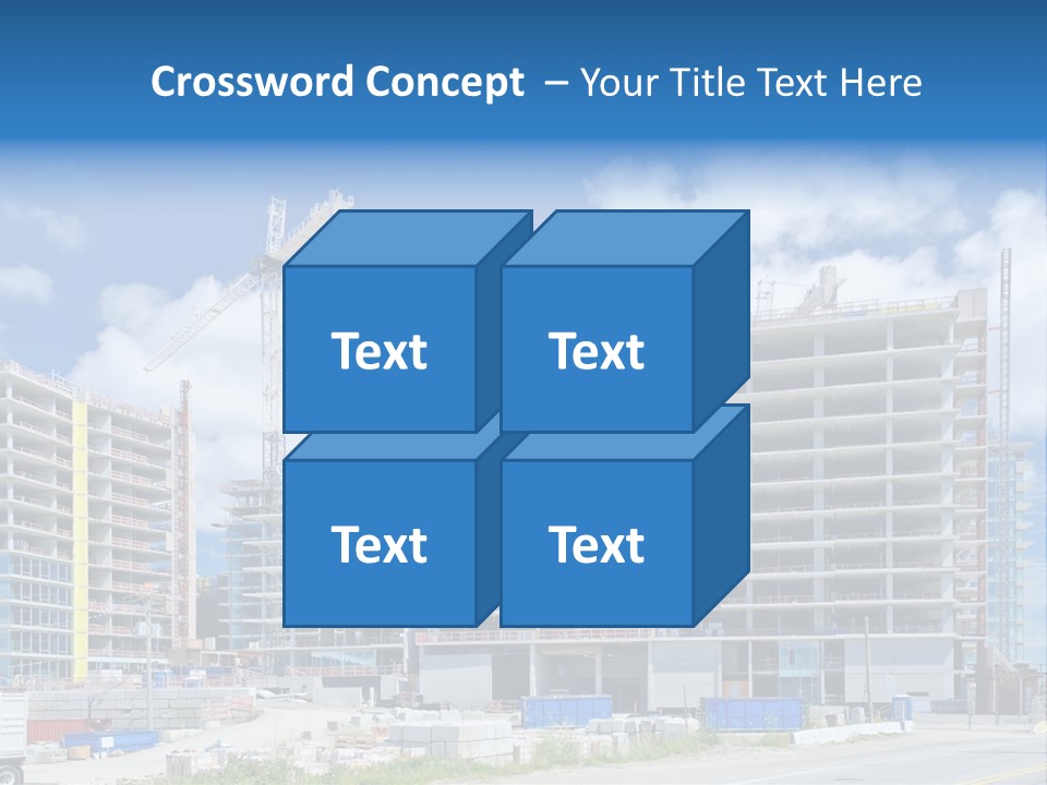 Concrete Estate Structure PowerPoint Template