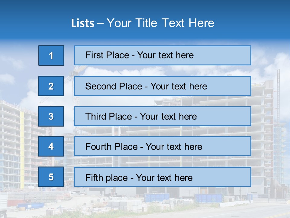 Concrete Estate Structure PowerPoint Template