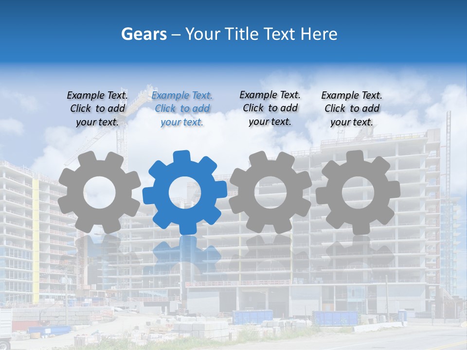 Concrete Estate Structure PowerPoint Template