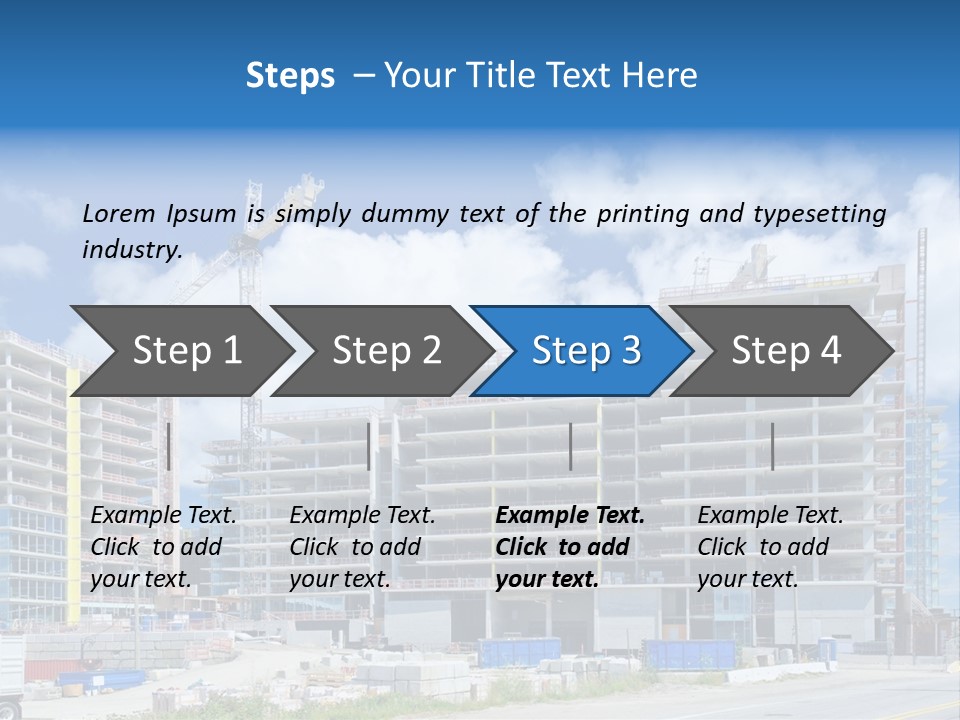 Concrete Estate Structure PowerPoint Template