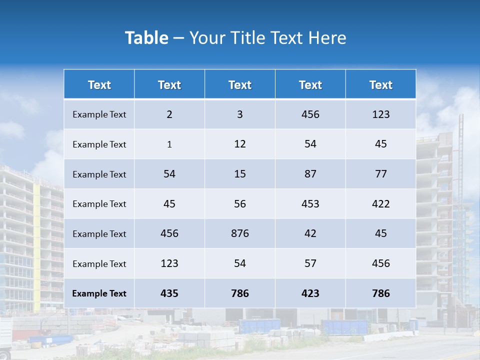 Concrete Estate Structure PowerPoint Template