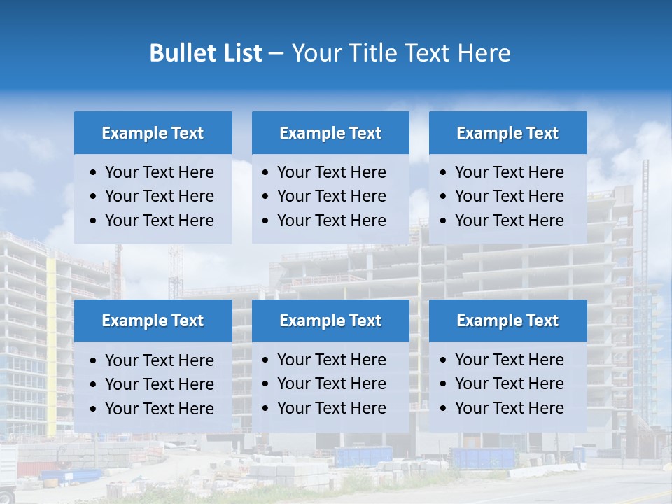 Concrete Estate Structure PowerPoint Template